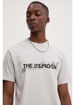 The Kooples t-shirt bawełniany męski kolor szary z nadrukiem HTSC29014K ze sklepu ANSWEAR.com w kategorii T-shirty męskie - zdjęcie 174284725