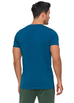 Koszulka t-shirt Moraj OTS1500-004 petrol blue ze sklepu kontri.pl w kategorii T-shirty męskie - zdjęcie 174286728