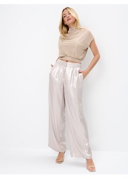 Mohito - Satynowe spodnie - sand ze sklepu Mohito w kategorii Spodnie damskie - zdjęcie 174292618