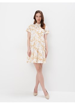 Mohito - Trapezowa sukienka mini - beżowy ze sklepu Mohito w kategorii Sukienki - zdjęcie 174293237