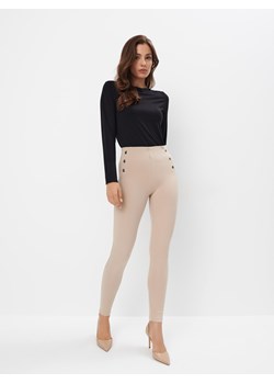 Mohito - Beżowe spodnie skinny - beżowy ze sklepu Mohito w kategorii Spodnie damskie - zdjęcie 174293389