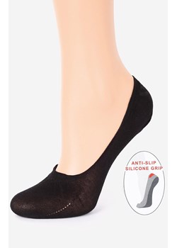 Marilyn czarne stopki damskie z silikonem Cotton Anti-Slip, Kolor czarny, Rozmiar 36-40, Marilyn ze sklepu Intymna w kategorii Skarpetki damskie - zdjęcie 174314707