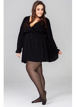 Gładkie rajstopy damskie plus size Sofia 40 DEN, Kolor czarny (onyx), Rozmiar 5, Mona Queen Size ze sklepu Intymna w kategorii Rajstopy - zdjęcie 174316748