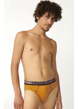 Sloggi men GO ABC Natural Midi slipy 2-pak 10211768, Kolor pomarańczowo-czarny, Rozmiar S, Sloggi ze sklepu Intymna w kategorii Majtki męskie - zdjęcie 174322788