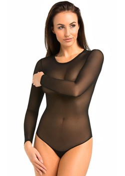 Czarne siateczkowe body przezroczyste Ero 2406, Kolor czarny, Rozmiar L, Teyli ze sklepu Intymna w kategorii Body damskie - zdjęcie 174323917
