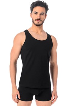 Czarny podkoszulek męski tank top Eli, Kolor czarny, Rozmiar 3XL, Teyli ze sklepu Intymna w kategorii Podkoszulki męskie - zdjęcie 174324207