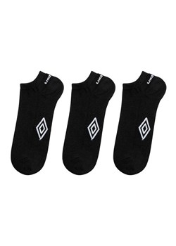 Umbro 3-pack bawełniane czarne skarpety stopki, Kolor czarny, Rozmiar 39-42, Umbro ze sklepu Intymna w kategorii Skarpetki damskie - zdjęcie 174326257