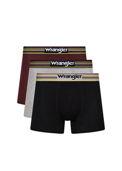 Wrangler 3-pack klasyczne bokserki męskie Ford, Kolor czarno-szaro-czerwony, Rozmiar M, Wrangler ze sklepu Intymna w kategorii Majtki męskie - zdjęcie 174328359