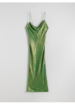 Reserved - Sukienka maxi z połyskiem - zielony ze sklepu Reserved w kategorii Sukienki - zdjęcie 174328605