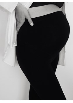 Reserved - Bawełniane legginsy z wysokim stanem - czarny ze sklepu Reserved w kategorii Spodnie damskie - zdjęcie 174329856