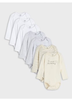 Sinsay - Body 7 pack - szary ze sklepu Sinsay w kategorii Odzież dla niemowląt - zdjęcie 174333629