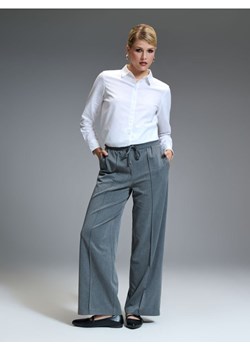 Sinsay - Spodnie z szeroką nogawką - szary ze sklepu Sinsay w kategorii Spodnie damskie - zdjęcie 174333765
