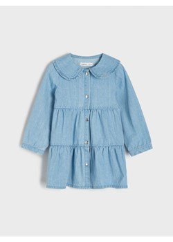 Sinsay - Sukienka z marszczeniami - niebieski ze sklepu Sinsay w kategorii Odzież dla niemowląt - zdjęcie 174333887