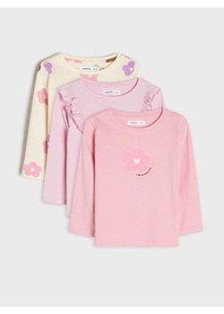 Sinsay - Koszulki 3 pack - fioletowy ze sklepu Sinsay w kategorii Odzież dla niemowląt - zdjęcie 174333916