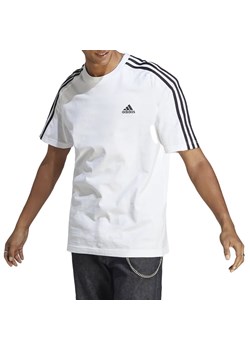 Koszulka adidas Essentials Single Jersey 3-Stripes IC9336 - biała ze sklepu streetstyle24.pl w kategorii T-shirty męskie - zdjęcie 174363419