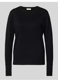 Sweter z dzianiny z okrągłym dekoltem model ‘KATIE’ ze sklepu Peek&Cloppenburg  w kategorii Swetry damskie - zdjęcie 174370858