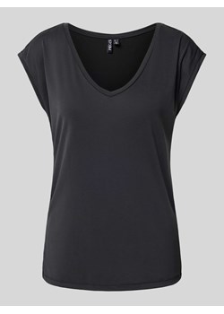 T-shirt z dekoltem w serek ze sklepu Peek&Cloppenburg  w kategorii Bluzki damskie - zdjęcie 174371088