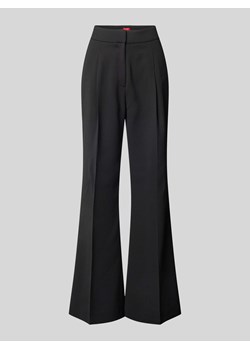 Spodnie materiałowe o rozkloszowanym kroju w kant model ‘Hamaia’ ze sklepu Peek&Cloppenburg  w kategorii Spodnie damskie - zdjęcie 174371169