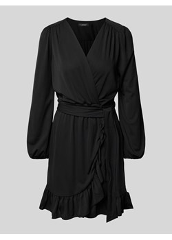Sukienka mini z wiązanym paskiem model ‘SAYURI’ ze sklepu Peek&Cloppenburg  w kategorii Sukienki - zdjęcie 174371458