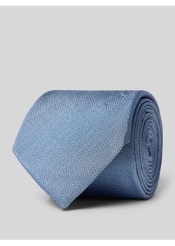 Krawat jedwabny z drobną fakturą (7 cm) ze sklepu Peek&Cloppenburg  w kategorii Krawaty - zdjęcie 174371526