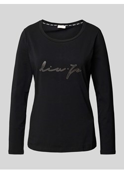 Bluzka z długim rękawem i nadrukiem z logo ze sklepu Peek&Cloppenburg  w kategorii Bluzki damskie - zdjęcie 174371599