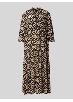 Długa sukienka z wiskozy z efektem stopniowania ze sklepu Peek&Cloppenburg  w kategorii Sukienki - zdjęcie 174371689