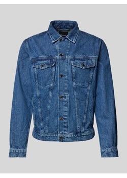 Kurtka jeansowa z wykładanym kołnierzem model ‘Livorno’ ze sklepu Peek&Cloppenburg  w kategorii Kurtki męskie - zdjęcie 174371716