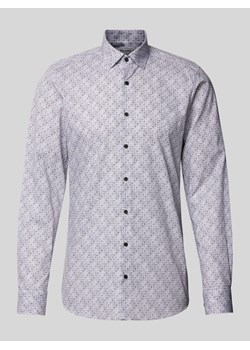 Koszula biznesowa o kroju body fit z kołnierzykiem typu kent ze sklepu Peek&Cloppenburg  w kategorii Koszule męskie - zdjęcie 174371887