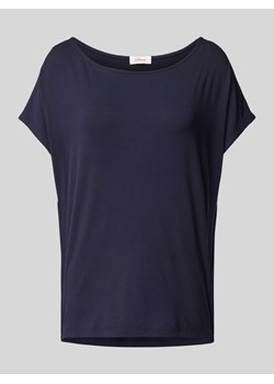 T-shirt z mieszanki wiskozy z okrągłym dekoltem ze sklepu Peek&Cloppenburg  w kategorii Bluzki damskie - zdjęcie 174372288