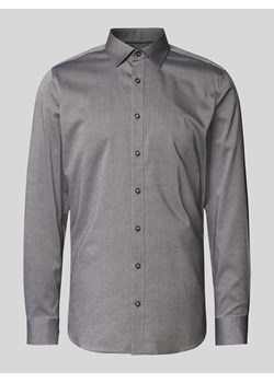Koszula biznesowa o kroju slim fit z listwą guzikową ze sklepu Peek&Cloppenburg  w kategorii Koszule męskie - zdjęcie 174372328