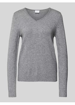 Sweter z dzianiny z prążkowanymi wykończeniami model ‘RIL’ ze sklepu Peek&Cloppenburg  w kategorii Swetry damskie - zdjęcie 174372347