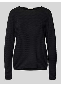 Sweter z dzianiny ze strukturalnym wzorem model ‘Dodo’ ze sklepu Peek&Cloppenburg  w kategorii Swetry damskie - zdjęcie 174372787