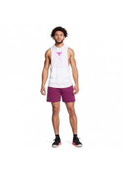 Męskie spodenki treningowe Under Armour Project Rock Icon Flc Short Pt Boh - fioletowe ze sklepu Sportstylestory.com w kategorii Spodenki męskie - zdjęcie 174387895