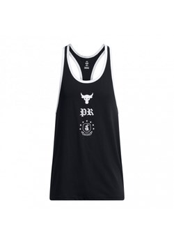 Męski top treningowy Under Armour Project Rock Racer Tank Boh - czarny ze sklepu Sportstylestory.com w kategorii T-shirty męskie - zdjęcie 174388205