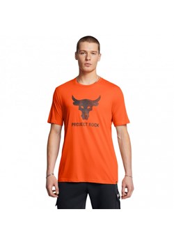 Męska koszulka treningowa Under Armour Project Rock Payoff Graphc Ss - czarna - pomarańczowa ze sklepu Sportstylestory.com w kategorii T-shirty męskie - zdjęcie 174388515