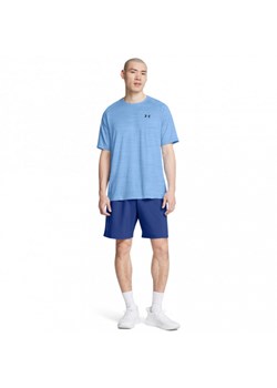 Męskie spodenki treningowe Under Armour UA Tech Woven Wordmark Short - niebieskie ze sklepu Sportstylestory.com w kategorii Spodenki męskie - zdjęcie 174388579