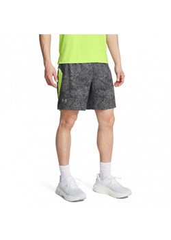 Męskie spodenki do biegania Under Armour Launch Pro 7'' Printed Short - szare ze sklepu Sportstylestory.com w kategorii Spodenki męskie - zdjęcie 174388667