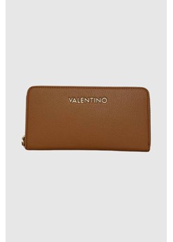 VALENTINO Brązowy portfel Arcadia Zip Around Wallet ze sklepu outfit.pl w kategorii Portfele damskie - zdjęcie 174421175