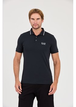 EA7 Granatowa koszulka polo, Wybierz rozmiar XXL ze sklepu outfit.pl w kategorii T-shirty męskie - zdjęcie 174421648