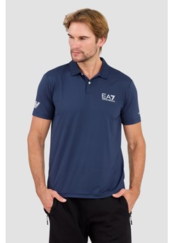 EA7 Granatowa koszulka polo Ventus 7, Wybierz rozmiar XL ze sklepu outfit.pl w kategorii T-shirty męskie - zdjęcie 174421698