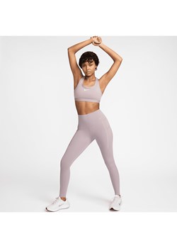 Damskie legginsy o pełnej długości z wysokim stanem i kieszeniami zapewniające średnie wsparcie Nike Universa - Szary ze sklepu Nike poland w kategorii Spodnie damskie - zdjęcie 174505888