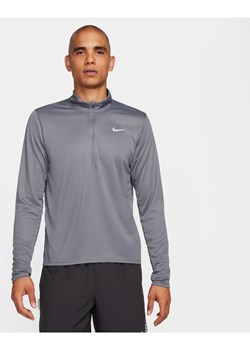 Męska koszulka do biegania z zamkiem 1/2 Dri-FIT Nike Pacer - Szary ze sklepu Nike poland w kategorii T-shirty męskie - zdjęcie 174505895