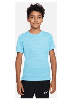 Koszulka treningowa dla dużych dzieci (chłopców) Nike Dri-FIT Miler - Niebieski ze sklepu Nike poland w kategorii T-shirty chłopięce - zdjęcie 174505898
