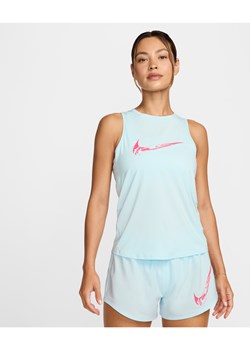 Damska koszulka bez rękawów do biegania z grafiką Dri-FIT Nike One - Niebieski ze sklepu Nike poland w kategorii Bluzki damskie - zdjęcie 174505946
