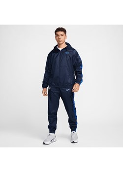 Męski tkany dres piłkarski z kapturem Nike Chelsea F.C. - Niebieski ze sklepu Nike poland w kategorii Dresy męskie - zdjęcie 174506079