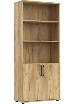 Skandynawski Regał Z Drzwiczkami Dąb Craft T9-D38 ze sklepu Edinos.pl w kategorii Regały i witryny - zdjęcie 174508069