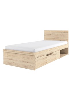 Młodzieżowe łóżko z szufladą 90x200 dąb san remo - Paxo 9X ze sklepu Edinos.pl w kategorii Łóżka i materace - zdjęcie 174508228