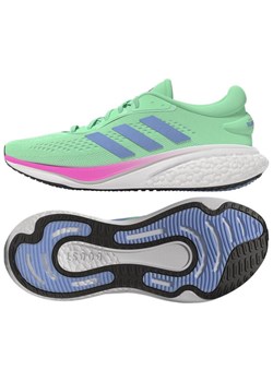 Buty do biegania adidas SuperNova 2 HR0109 niebieskie ze sklepu ButyModne.pl w kategorii Buty sportowe damskie - zdjęcie 174518467