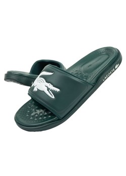 Klapki Lacoste Croco Dualiste 202D2 743CMA00202D2 zielone ze sklepu ButyModne.pl w kategorii Klapki męskie - zdjęcie 174518679