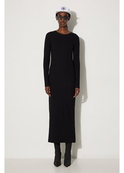 Samsoe Samsoe sukienka SAALEXA kolor czarny maxi dopasowana F10000025 ze sklepu PRM w kategorii Sukienki - zdjęcie 174537416
